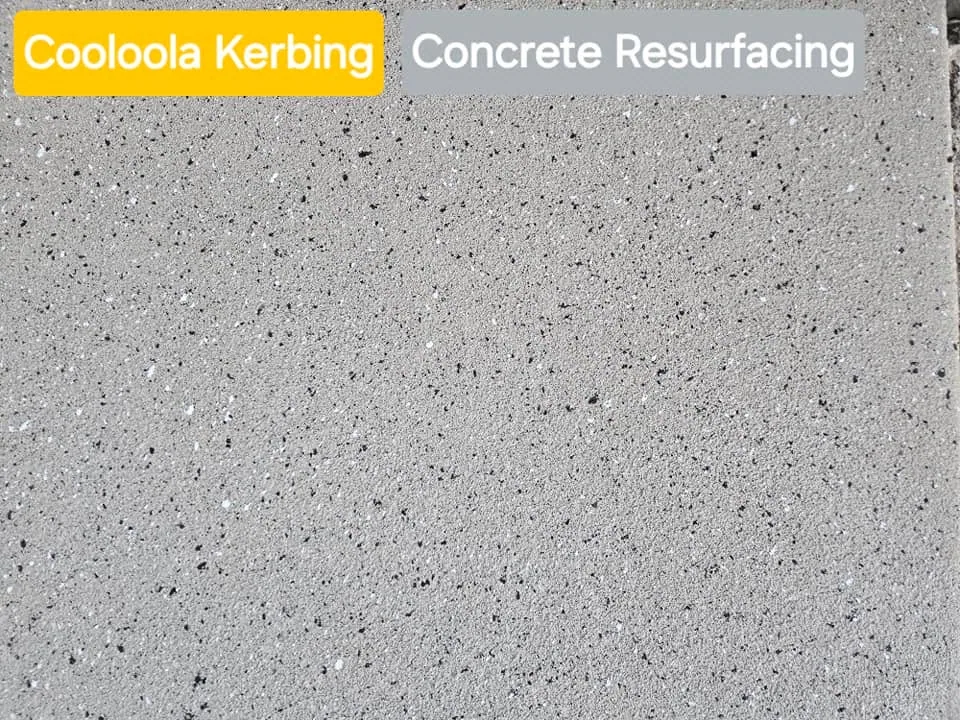 Original Cooloola Kerbing Facebook project photograph showing concrete edging or resurfacing