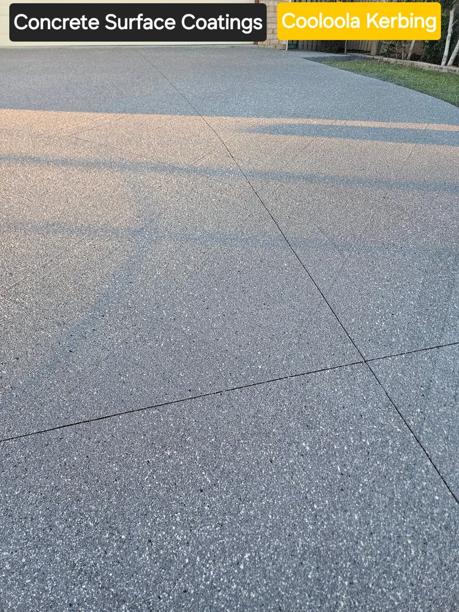Original Cooloola Kerbing Facebook project photograph showing concrete edging or resurfacing